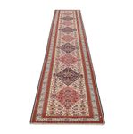 Biegacz Dywan Kelim - Orientalny - 437 x 81 cm - beżowy