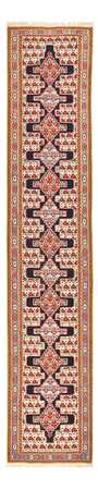 Runner Kelim Carpet - orientalisk matta - 415 x 85 cm - mörkblå