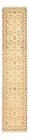 Tapis de couloir Tapis persan - Tabriz - Royal - 378 x 78 cm - beige