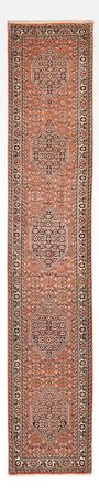 Tapis de couloir Tapis persan - Bidjar - 380 x 69 cm - terracotta