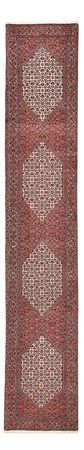 Runner Perser Rug - Bidjar - 400 x 74 cm - brown