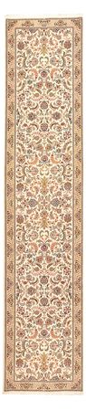 Løper Persisk teppe - Tabriz - Royal - 405 x 84 cm - beige