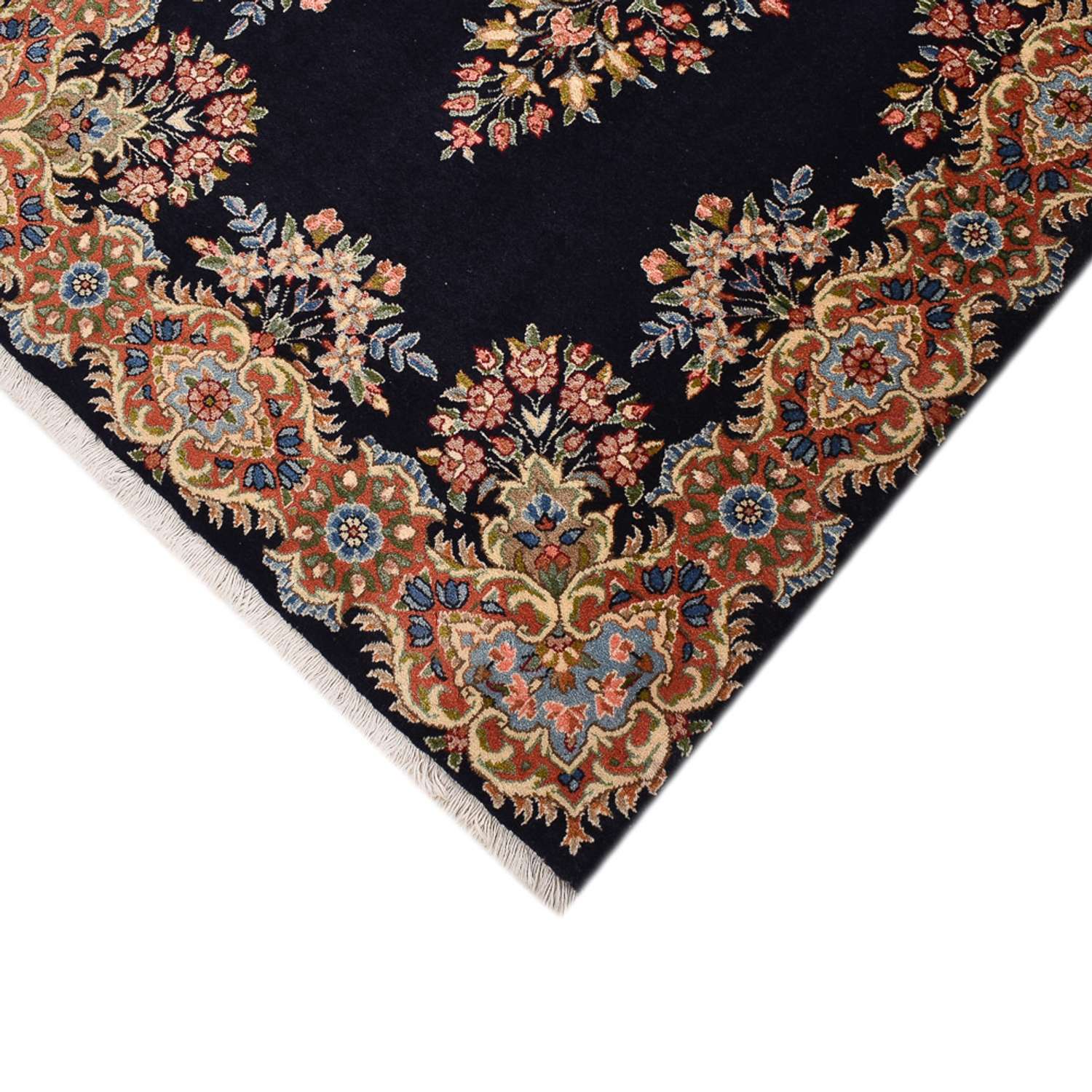 Loper Perzisch tapijt - Royal - 394 x 98 cm - donkerblauw