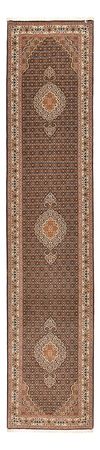 Løper Persisk teppe - Tabriz - Royal - 392 x 67 cm - mørk beige