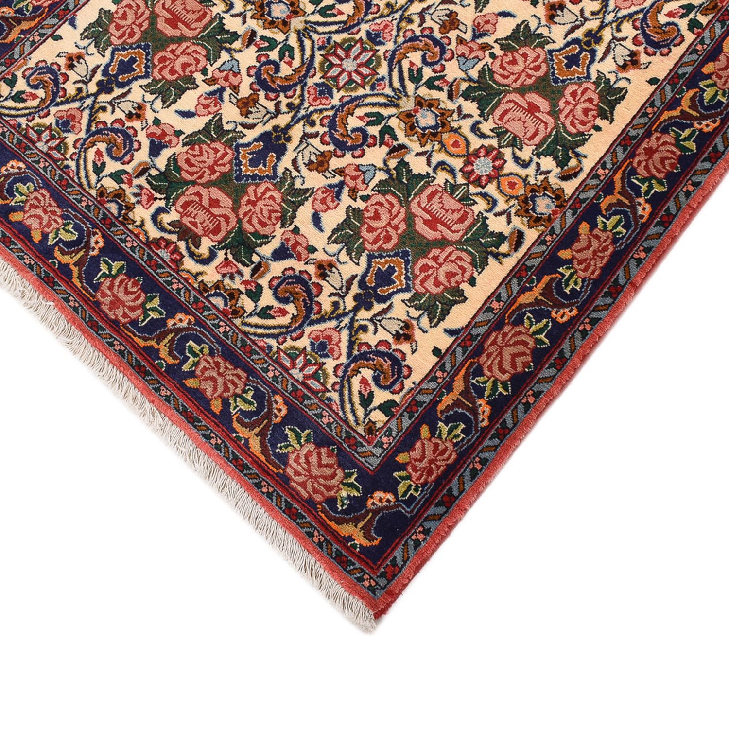 Corredor Tapete Persa - Bijar - 380 x 92 cm - multicolorido