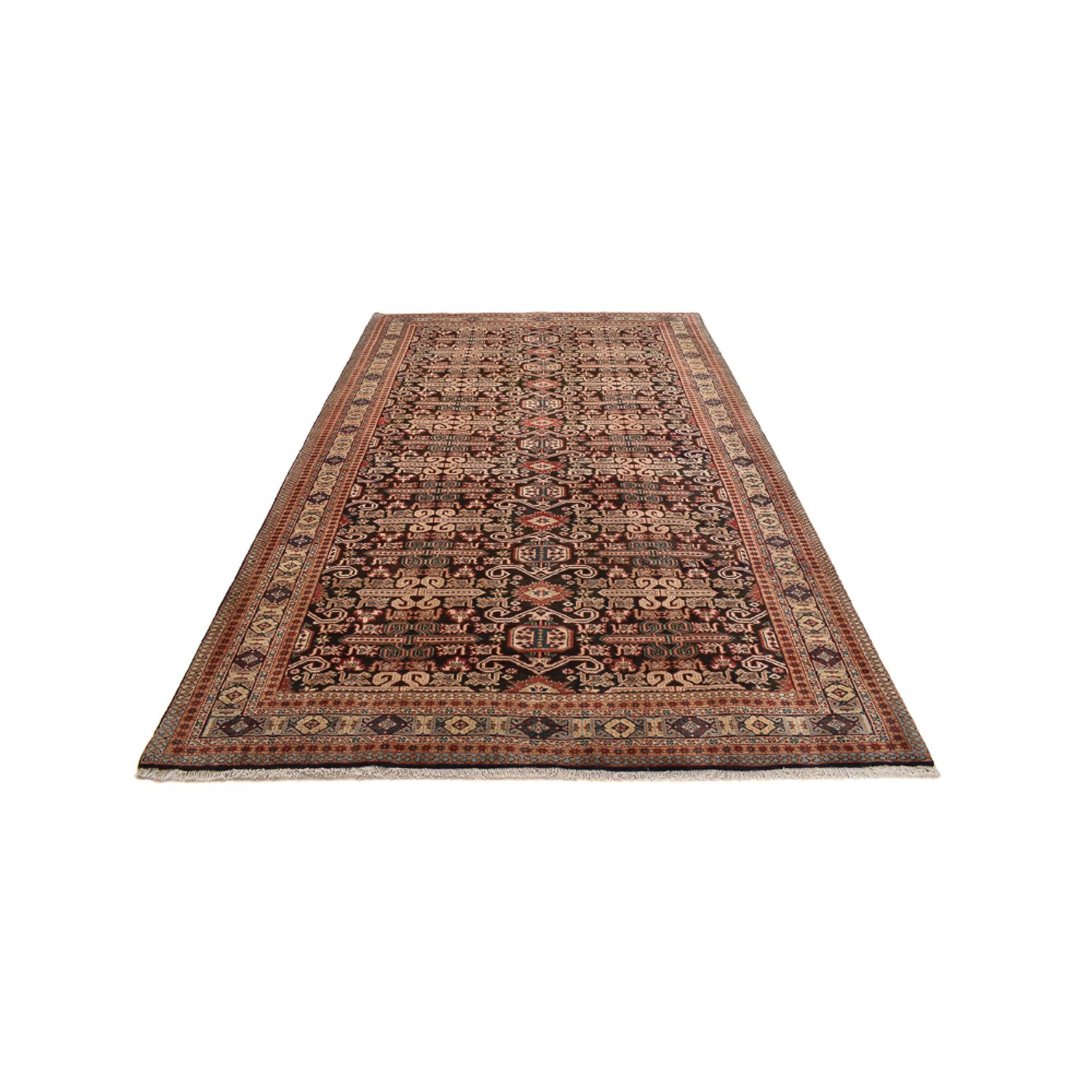 Persisk teppe - Nomadisk - 300 x 192 cm - mørk beige