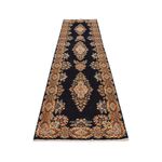 Tapis de couloir Tapis persan - Royal - 415 x 96 cm - bleu foncé