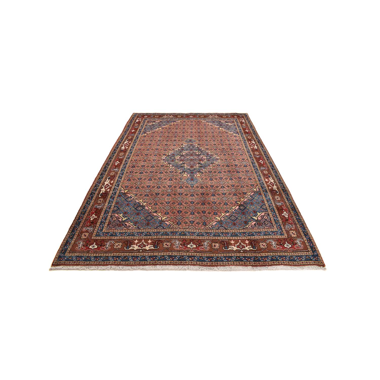 Tapis persan - Nomadic - 294 x 204 cm - bleu de mer