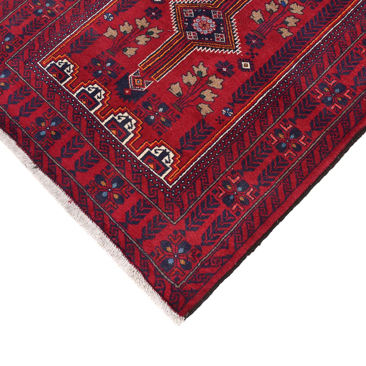 Runner Balúčský koberec - 416 x 100 cm - červená