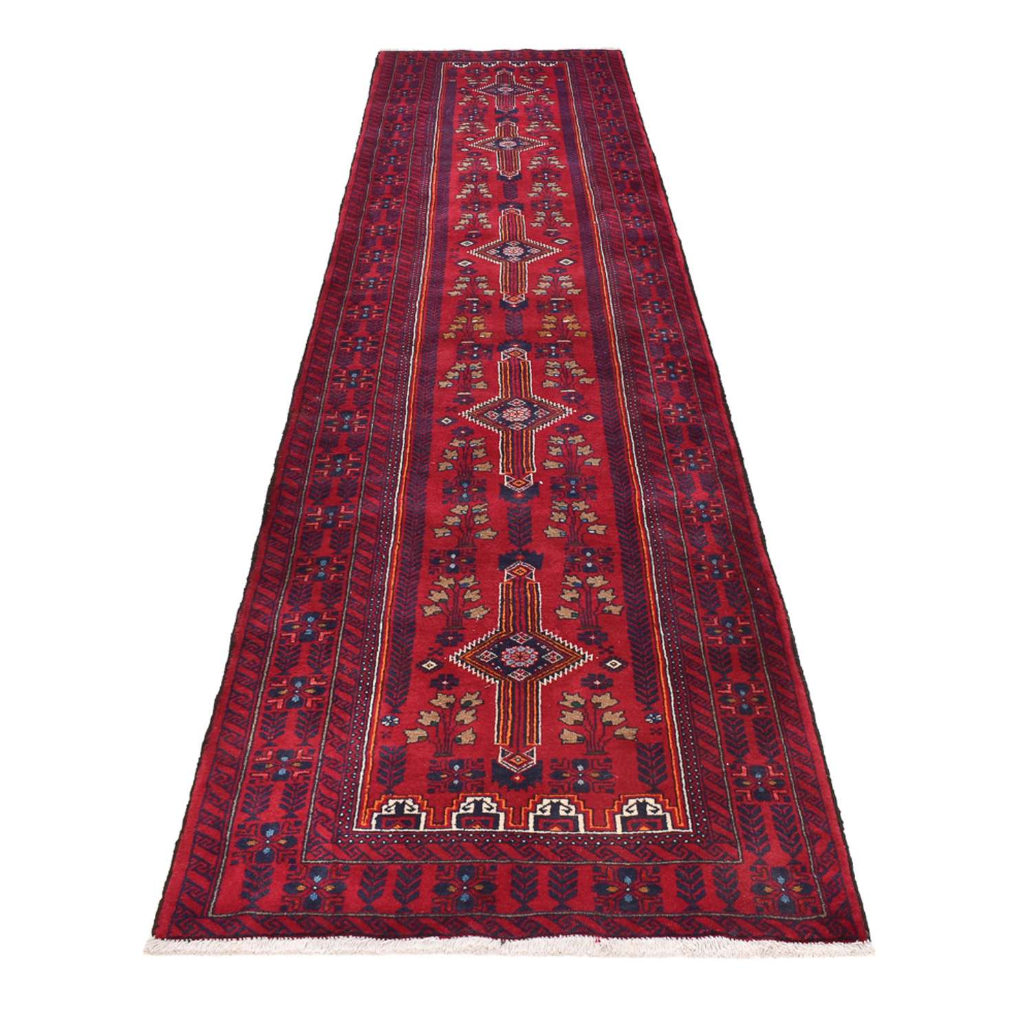 Runner Belutsch Rug - 416 x 100 cm - red