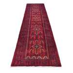 Loper Baluch tapijt - 416 x 100 cm - rood