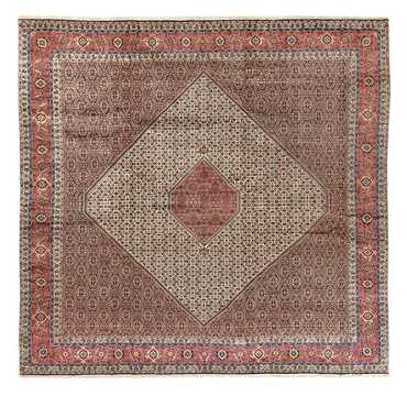 Tapis persan - Bidjar carré  - 400 x 400 cm - rouille