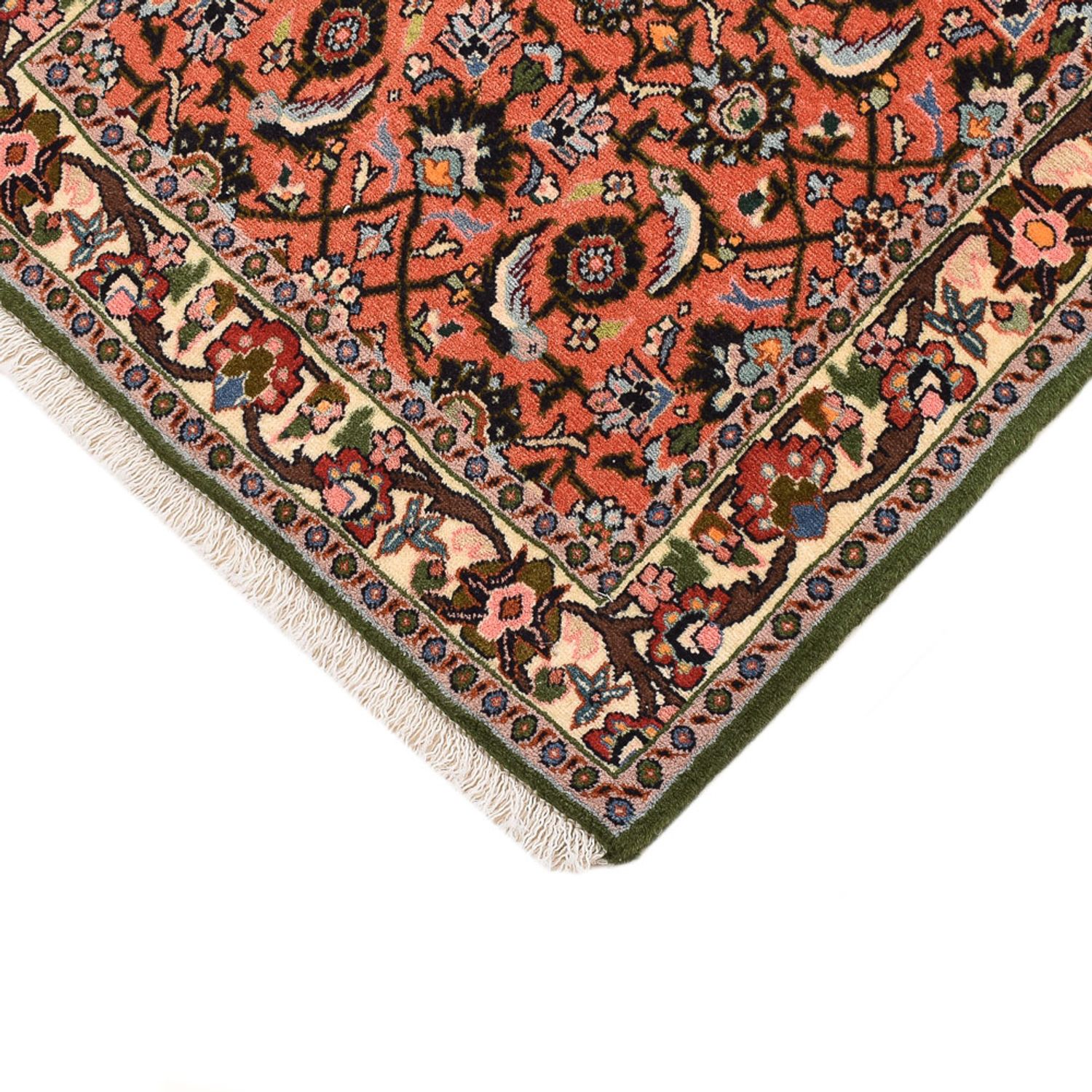 Tapis de couloir Tapis persan - Bidjar - 156 x 58 cm - rouge clair