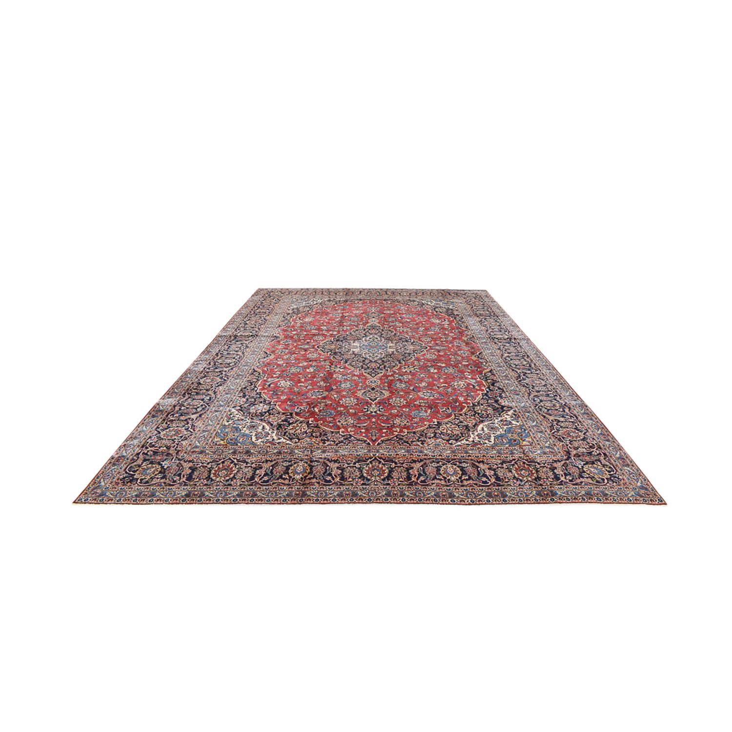 Alfombra persa - Keshan - 459 x 306 cm - rojo