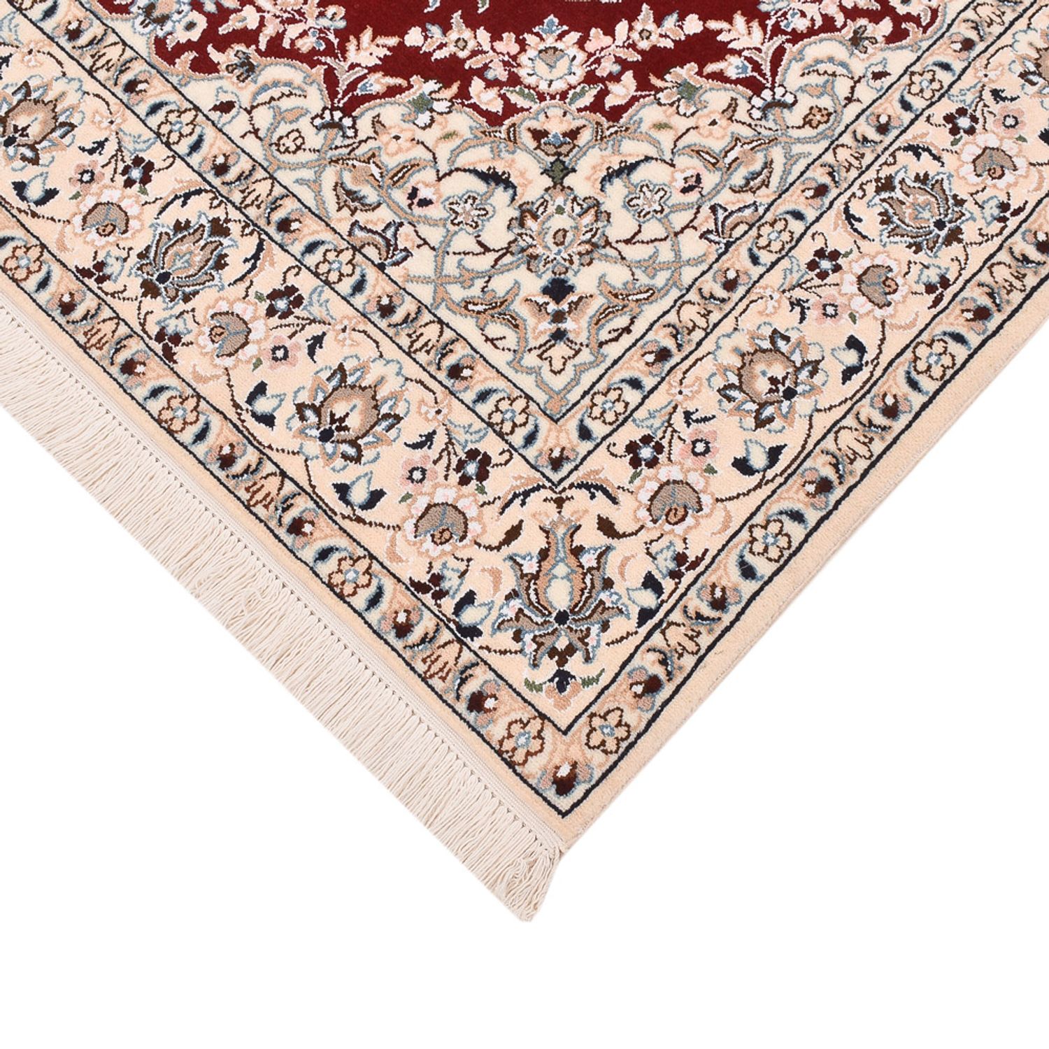 Tapis persan - Nain - Royal - 195 x 127 cm - rouge