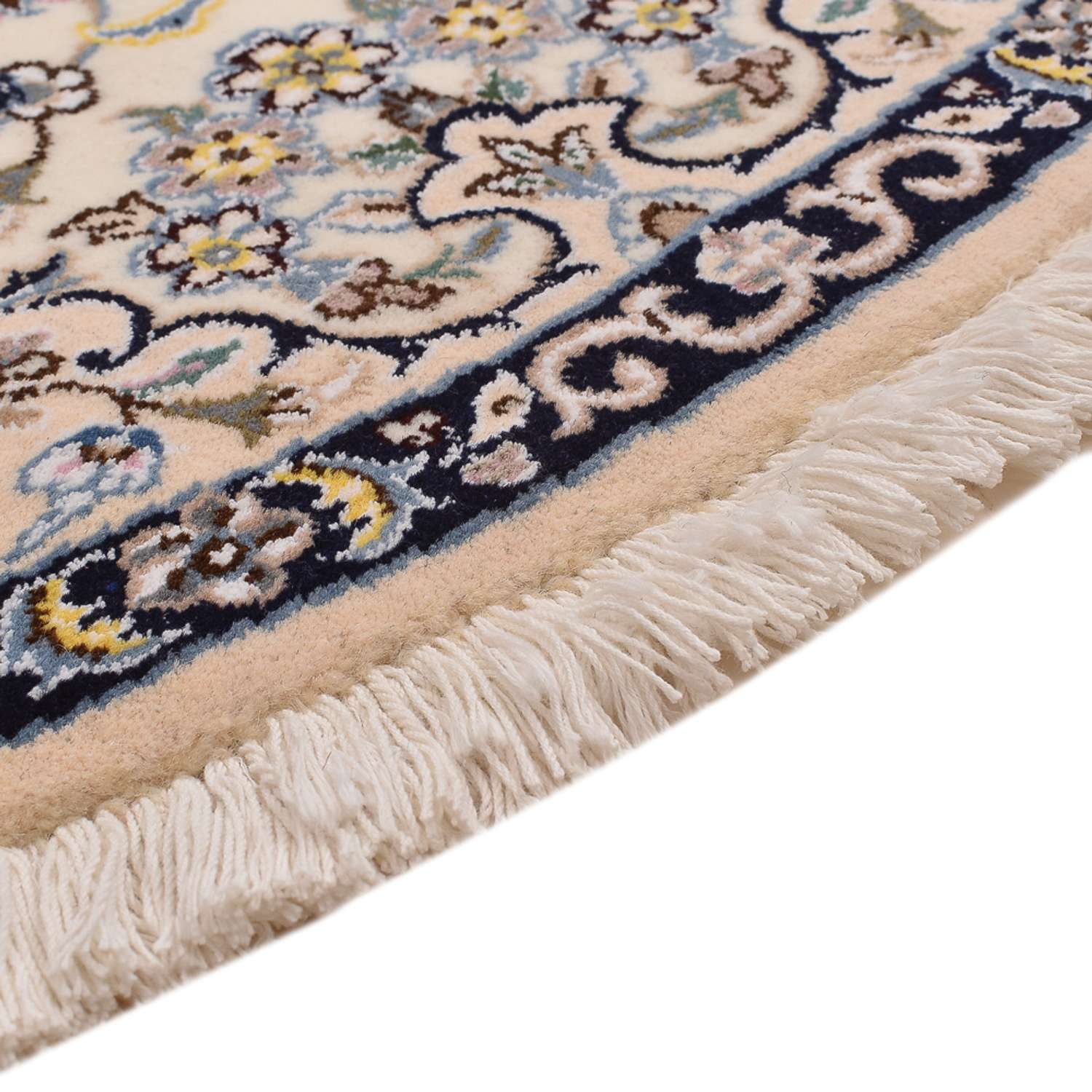 Tapis persan - Nain - Royal ronde  - 152 x 152 cm - crème