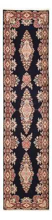 Tapis de couloir Tapis persan - Royal - 397 x 93 cm - bleu foncé