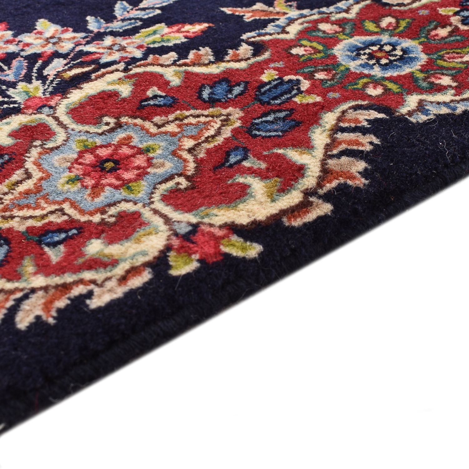 Corredor Tapete Persa - Royal - 373 x 95 cm - azul escuro