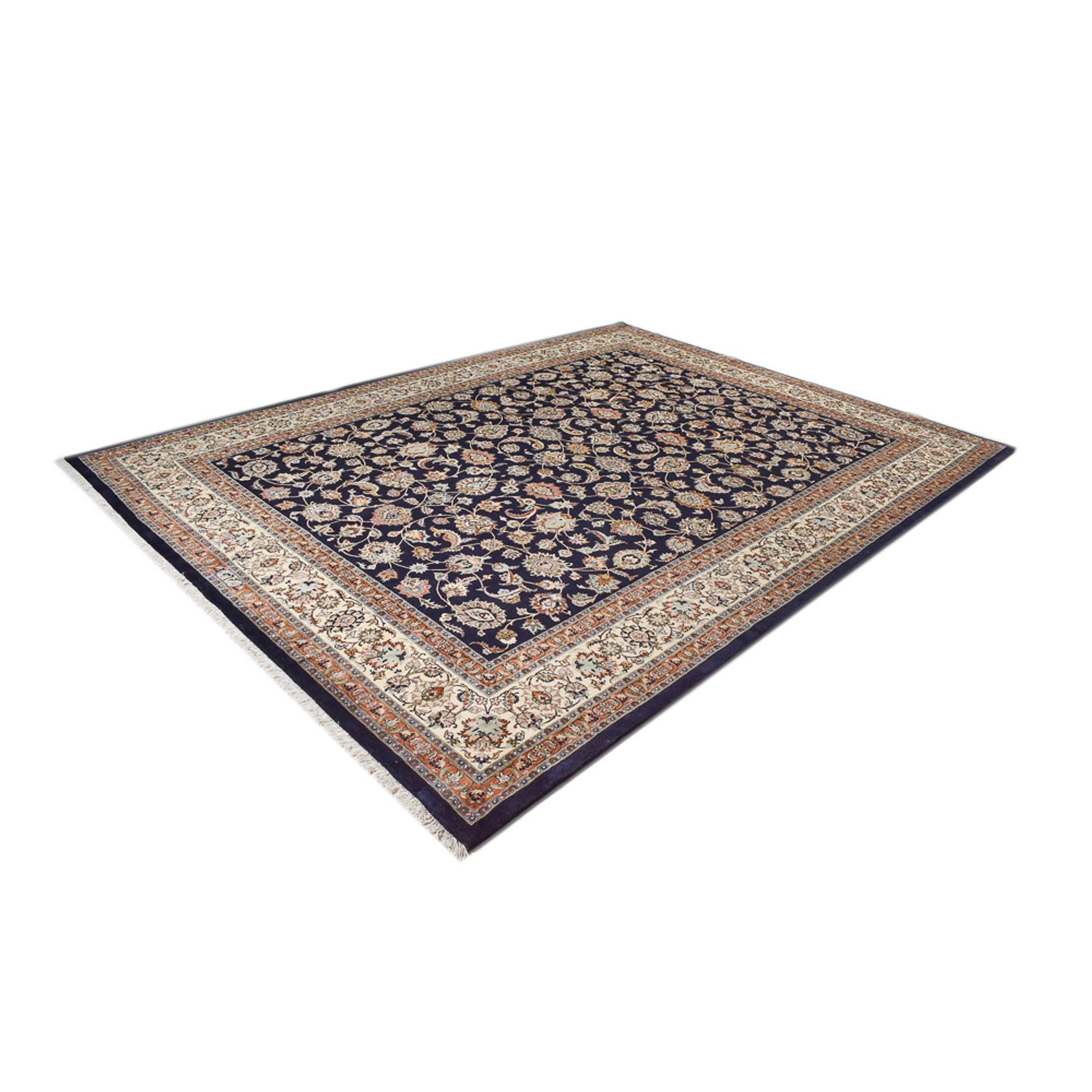 Tapis persan - Classique - 387 x 290 cm - bleu foncé