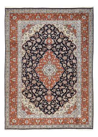 Tapis persan - Classique - 343 x 246 cm - bleu foncé