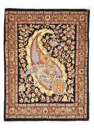 Perser Rug - Ghom - 80 x 63 cm - multicolored