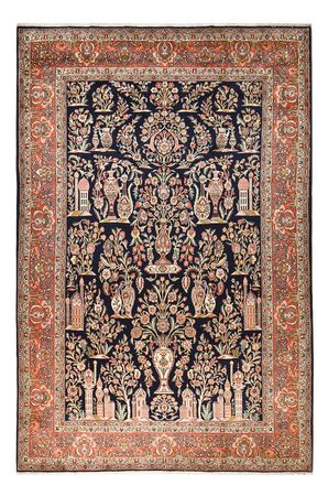 Tapis persan - Keshan - 375 x 252 cm - bleu foncé