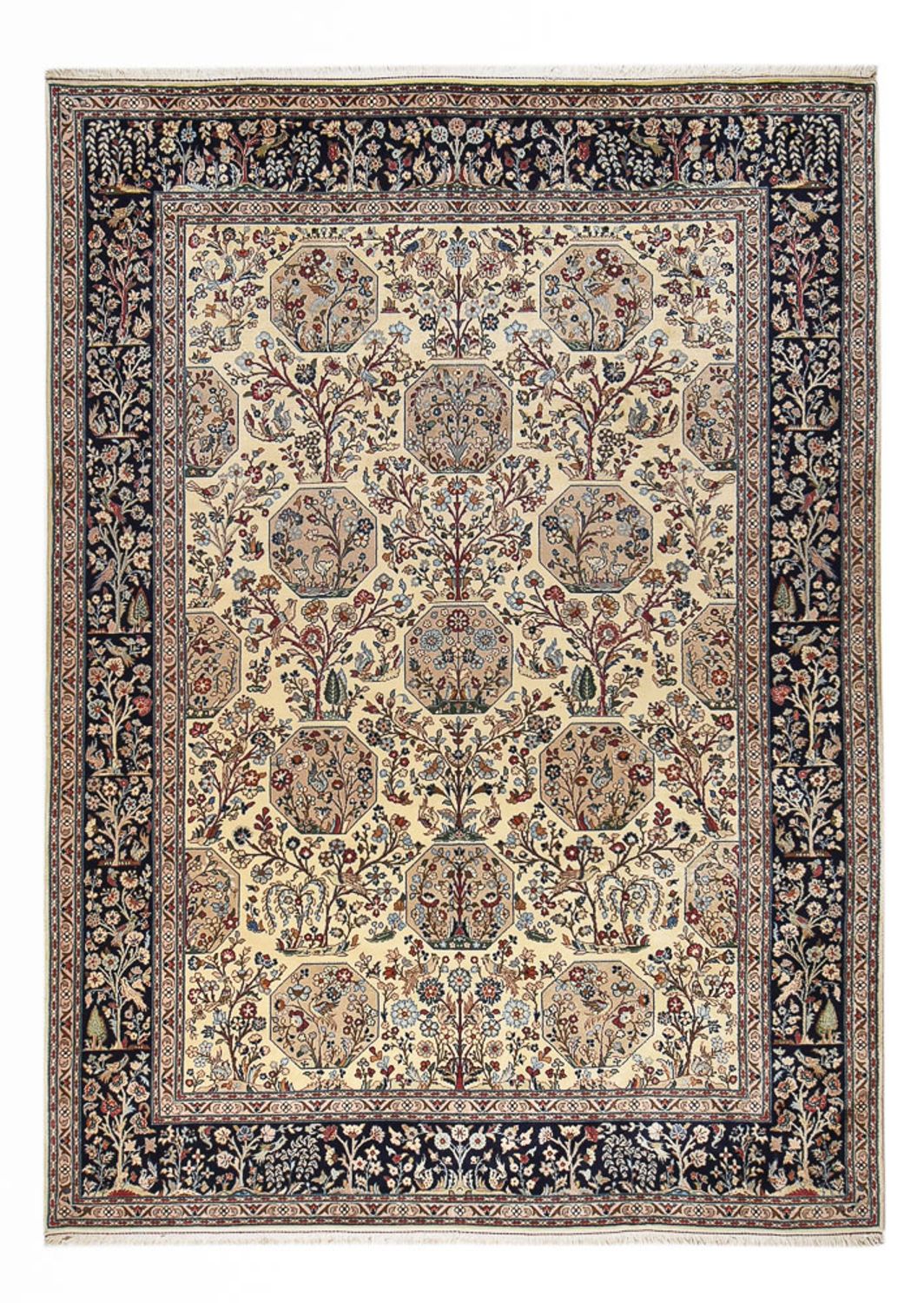 Tapete persa - Keshan - 355 x 245 cm - areia