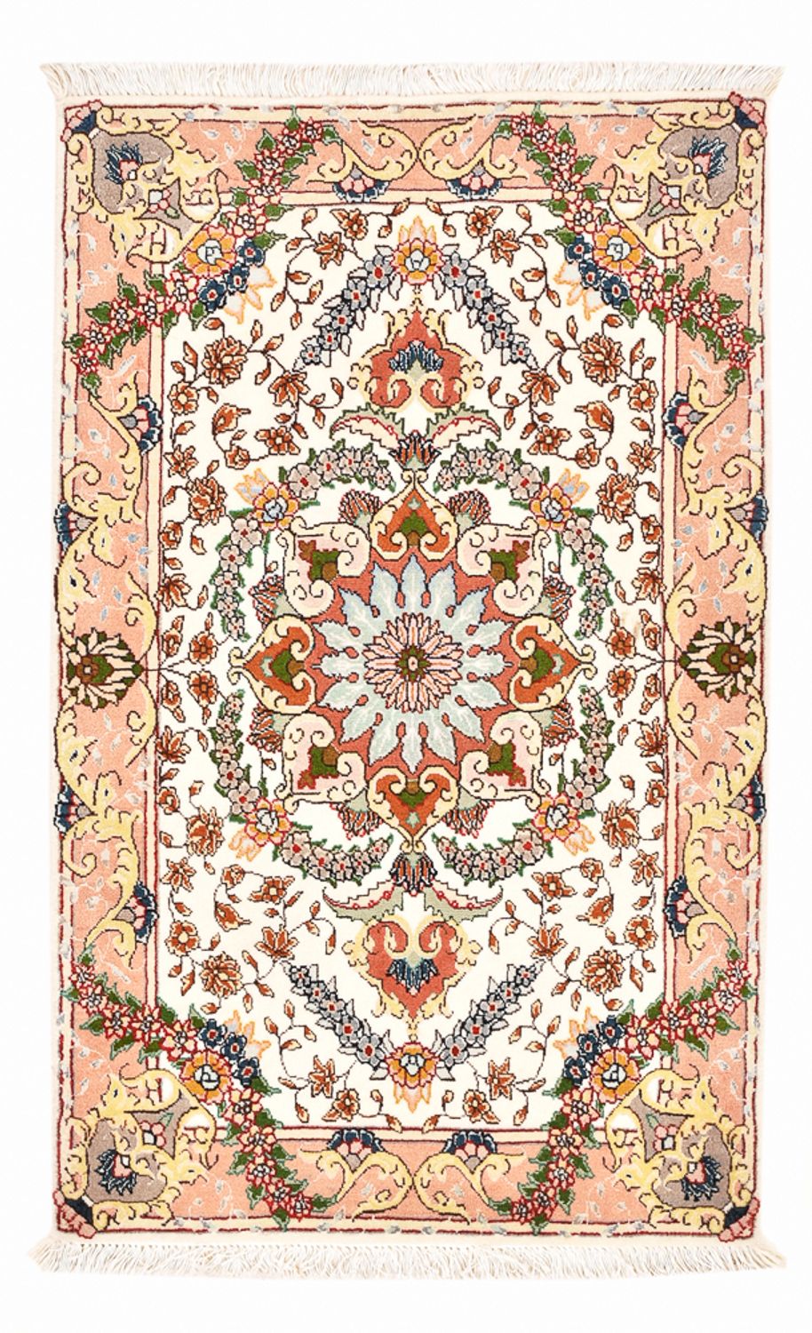 Perzisch tapijt - Tabriz - Royal - 90 x 60 cm - veelkleurig