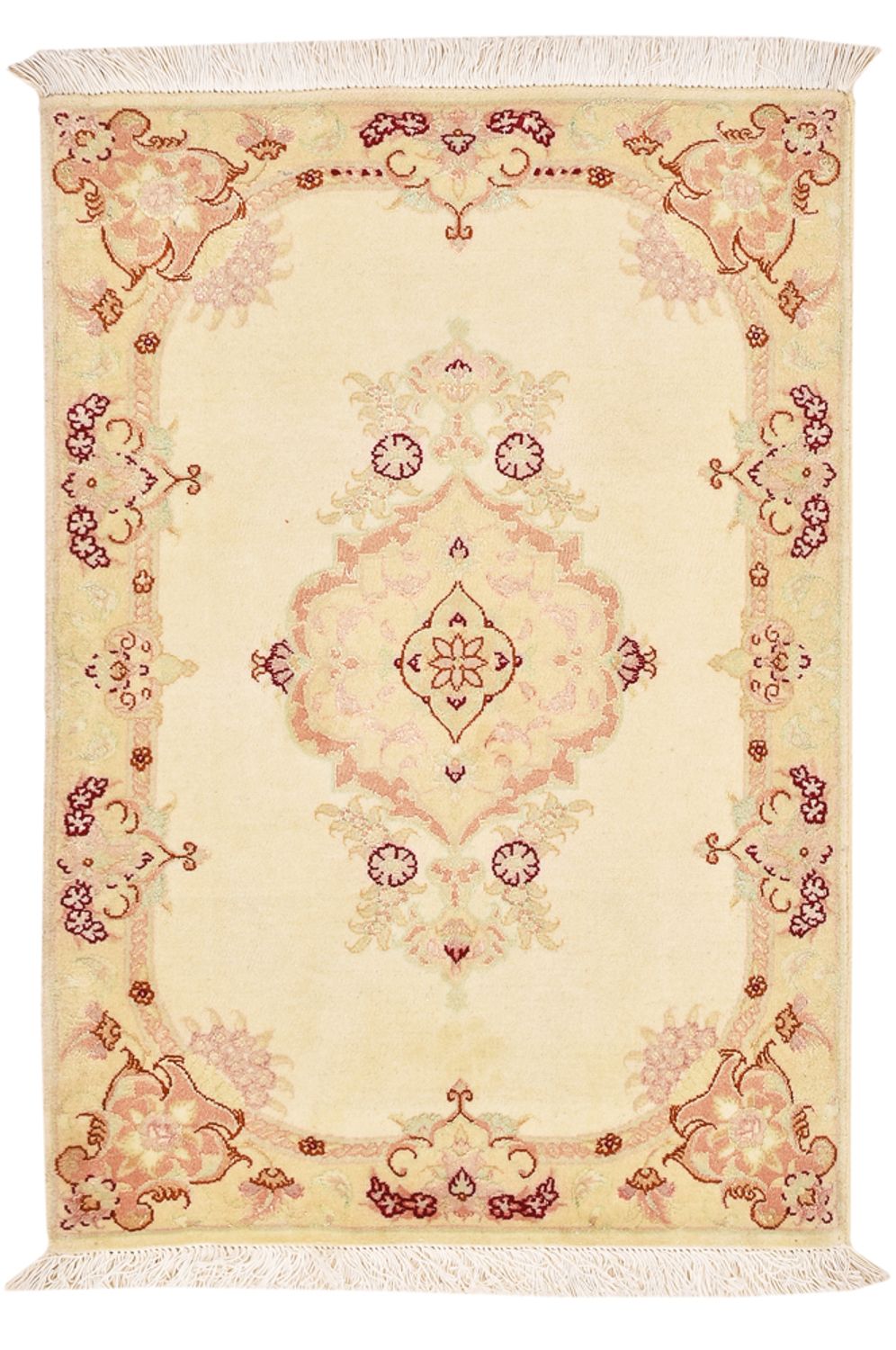 Persisk teppe - Tabriz - Royal - 89 x 58 cm - lys beige