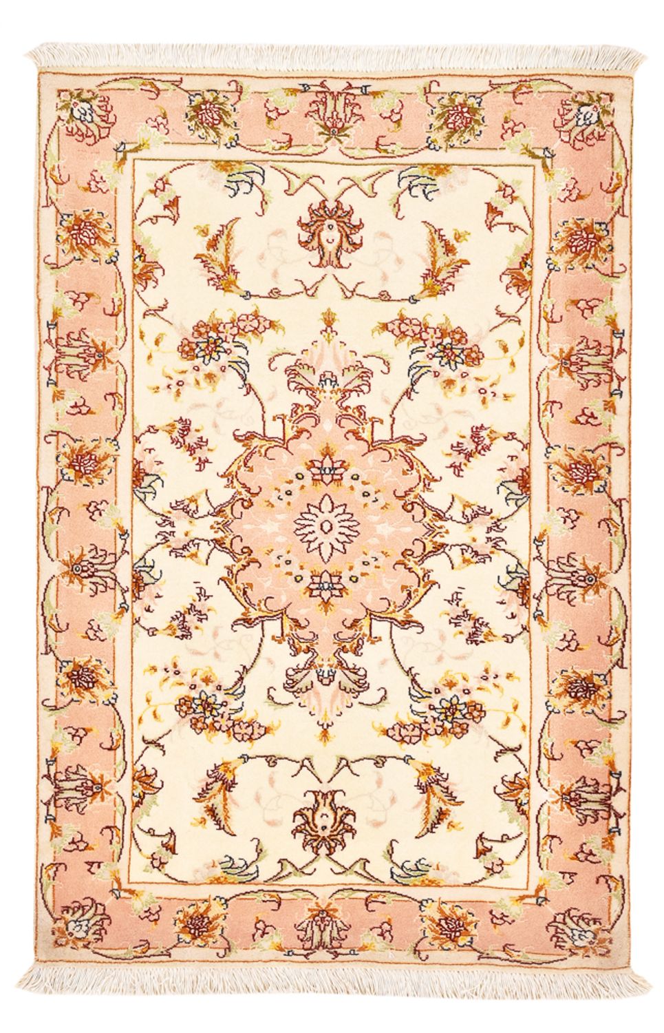 Perserteppich - Täbriz - Royal - 101 x 66 cm - hellbeige