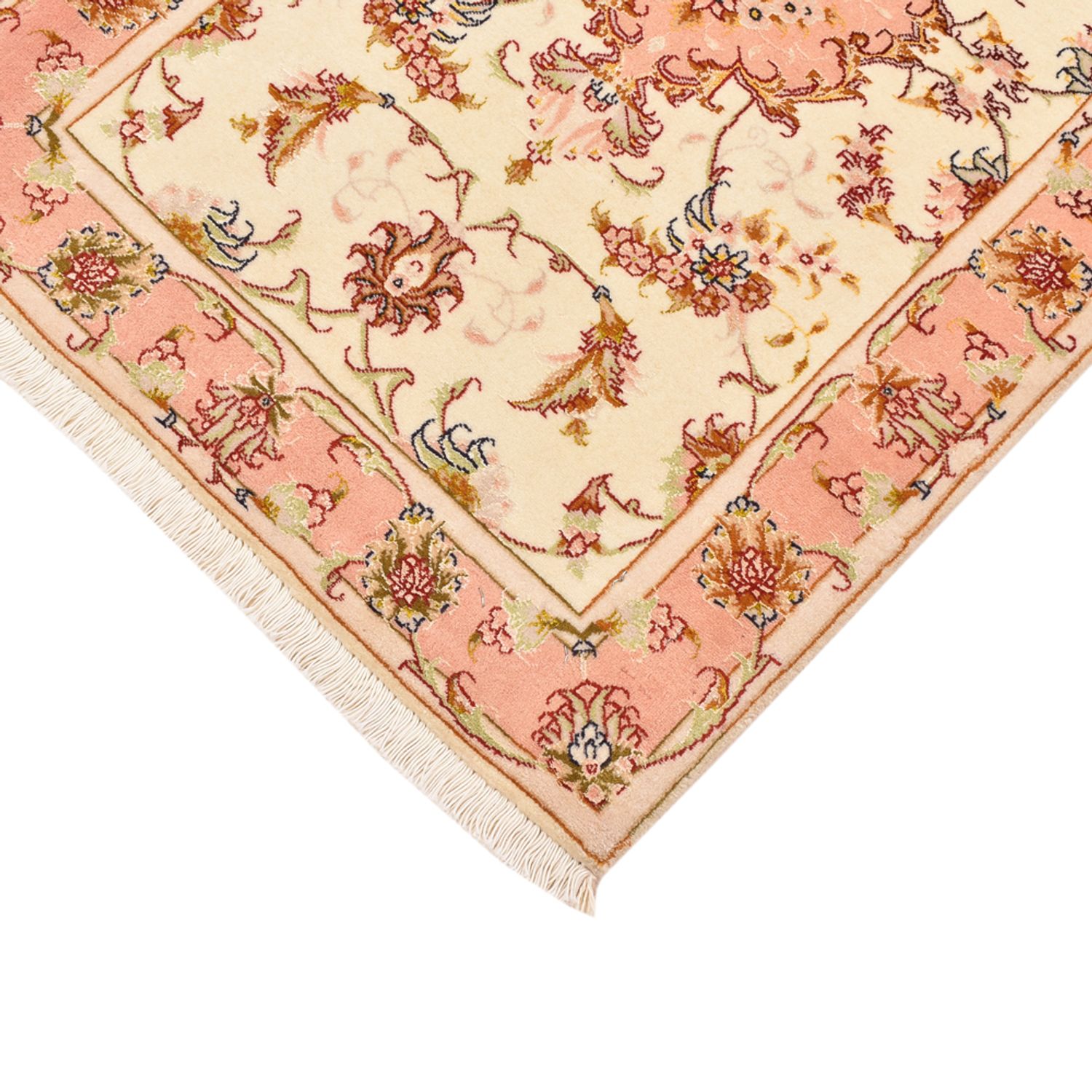 Tapete Persa - Tabriz - Royal - 101 x 66 cm - bege claro