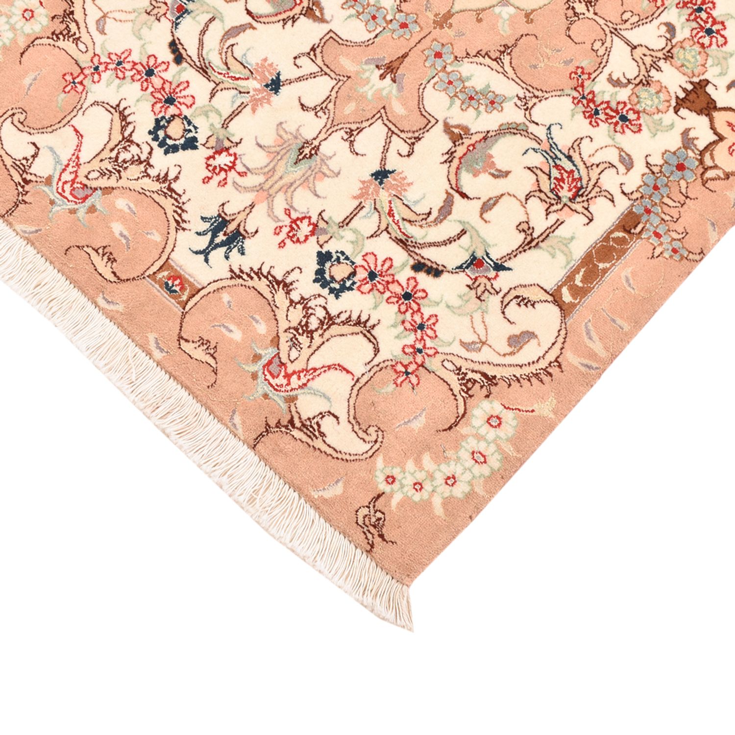 Persisk matta - Tabriz - Royal - 92 x 59 cm - ljusbeige