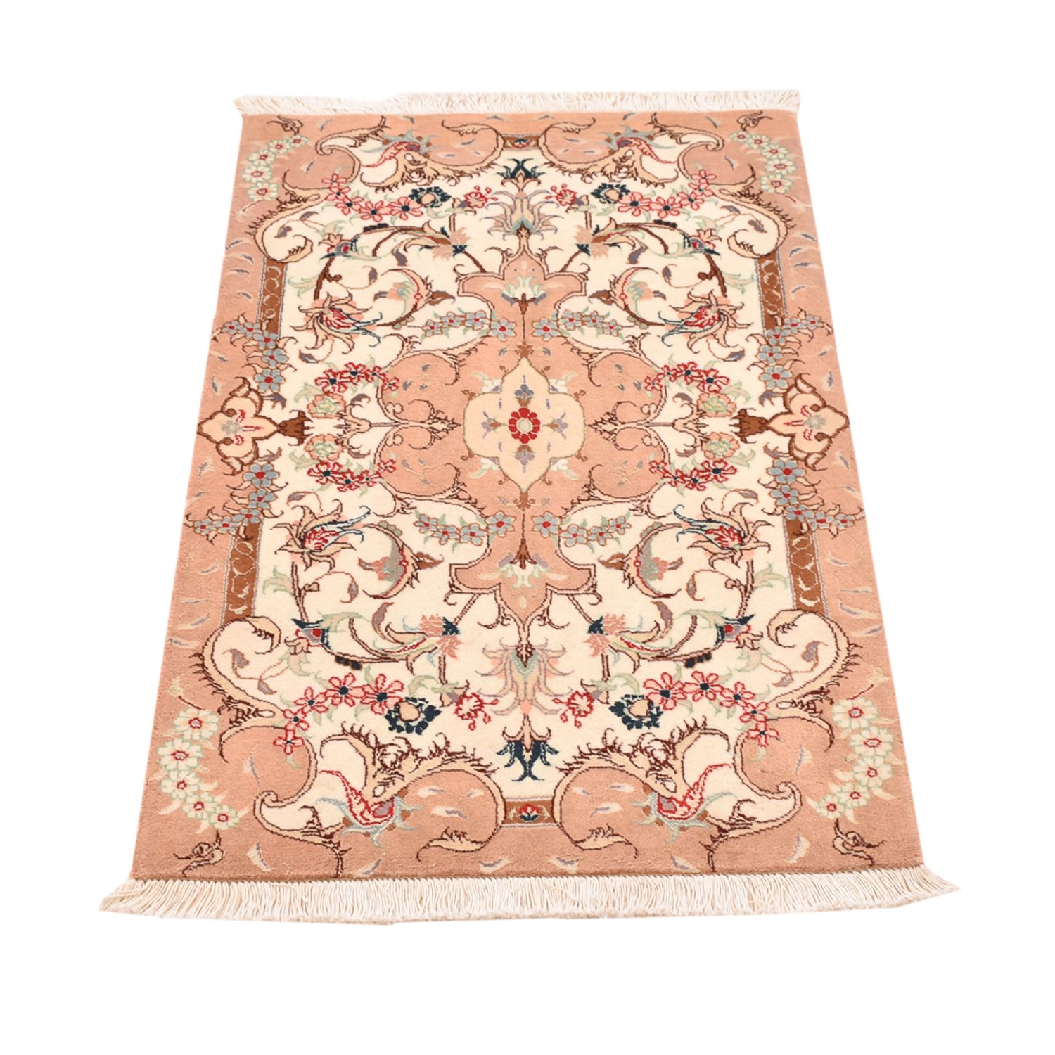 Alfombra Persa - Tabriz - Real - 92 x 59 cm - beige claro