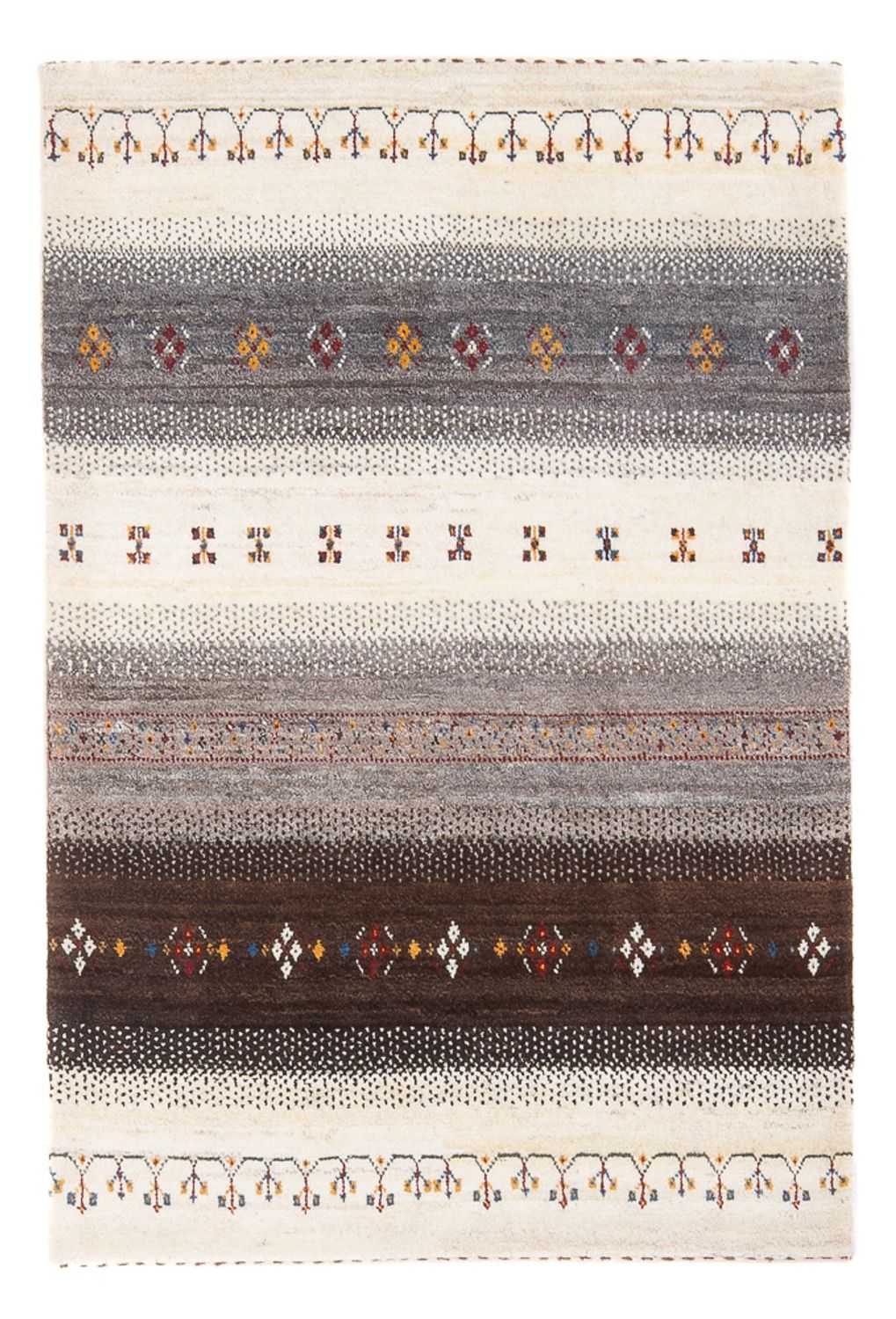 Tapis Gabbeh - Loribaft Persan - 123 x 83 cm - multicolore