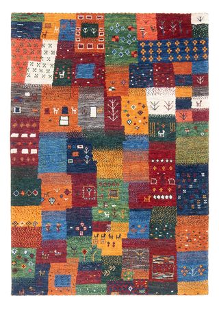 Tapis Gabbeh - Loribaft Persan - 129 x 86 cm - multicolore