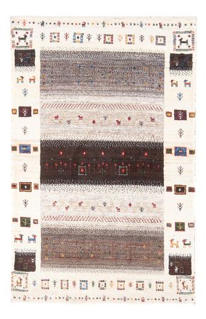 Tapis Gabbeh - Loribaft Persan - 126 x 84 cm - multicolore