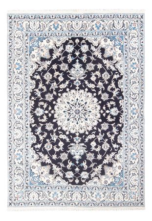 Tapis persan - Nain - 231 x 163 cm - bleu foncé