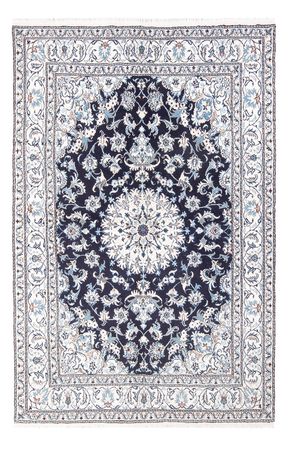 Tapis persan - Nain - 249 x 166 cm - bleu foncé