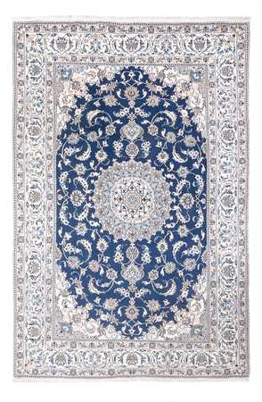 Tapis persan - Nain - 303 x 197 cm - bleu