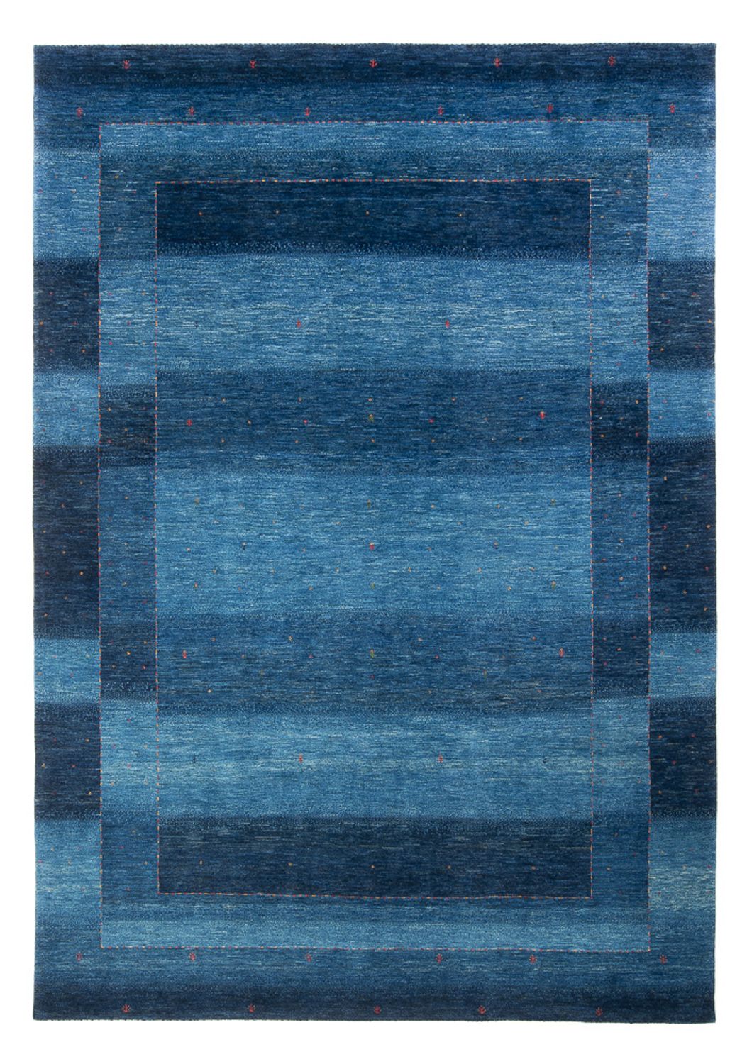 Tapete Gabbeh - Loribaft Persa - 312 x 214 cm - azul-mar