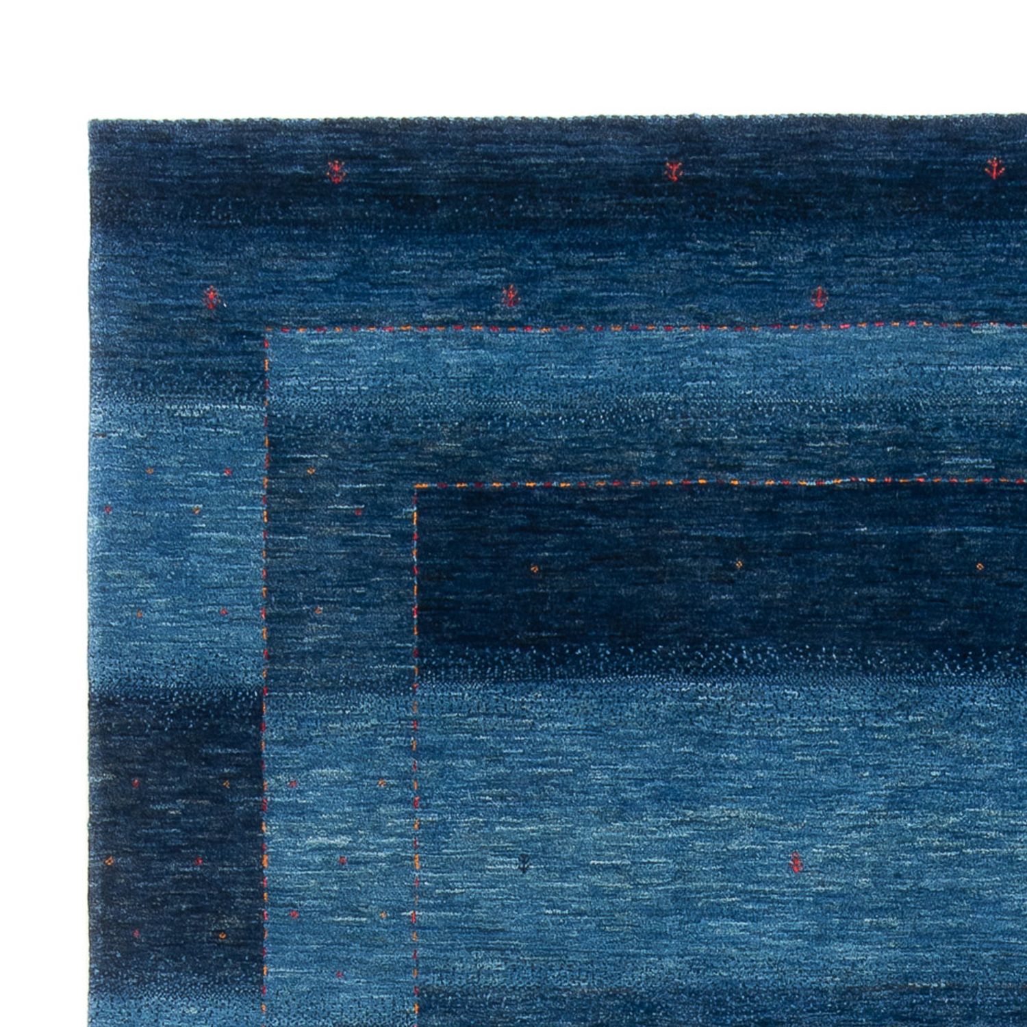 Gabbeh Rug - Loribaft Perser - 312 x 214 cm - sea blue