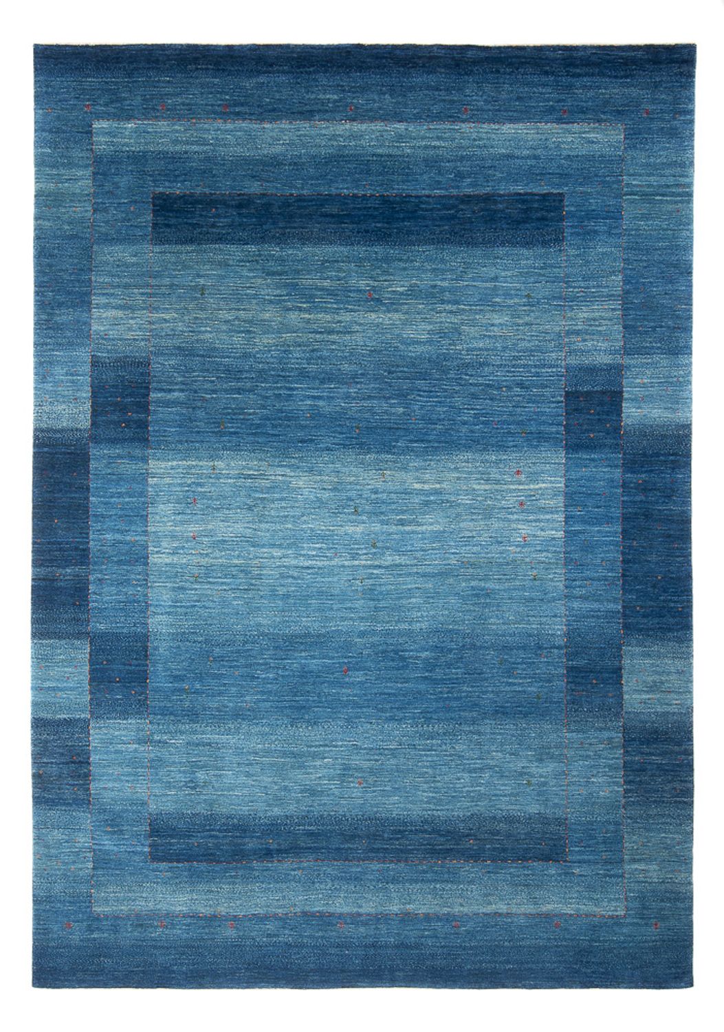 Gabbeh Teppich - Loribaft Perser - 297 x 216 cm - seeblau