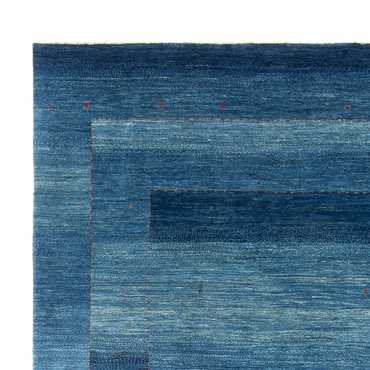 Tapis Gabbeh - Loribaft Persan - 297 x 216 cm - bleu de mer