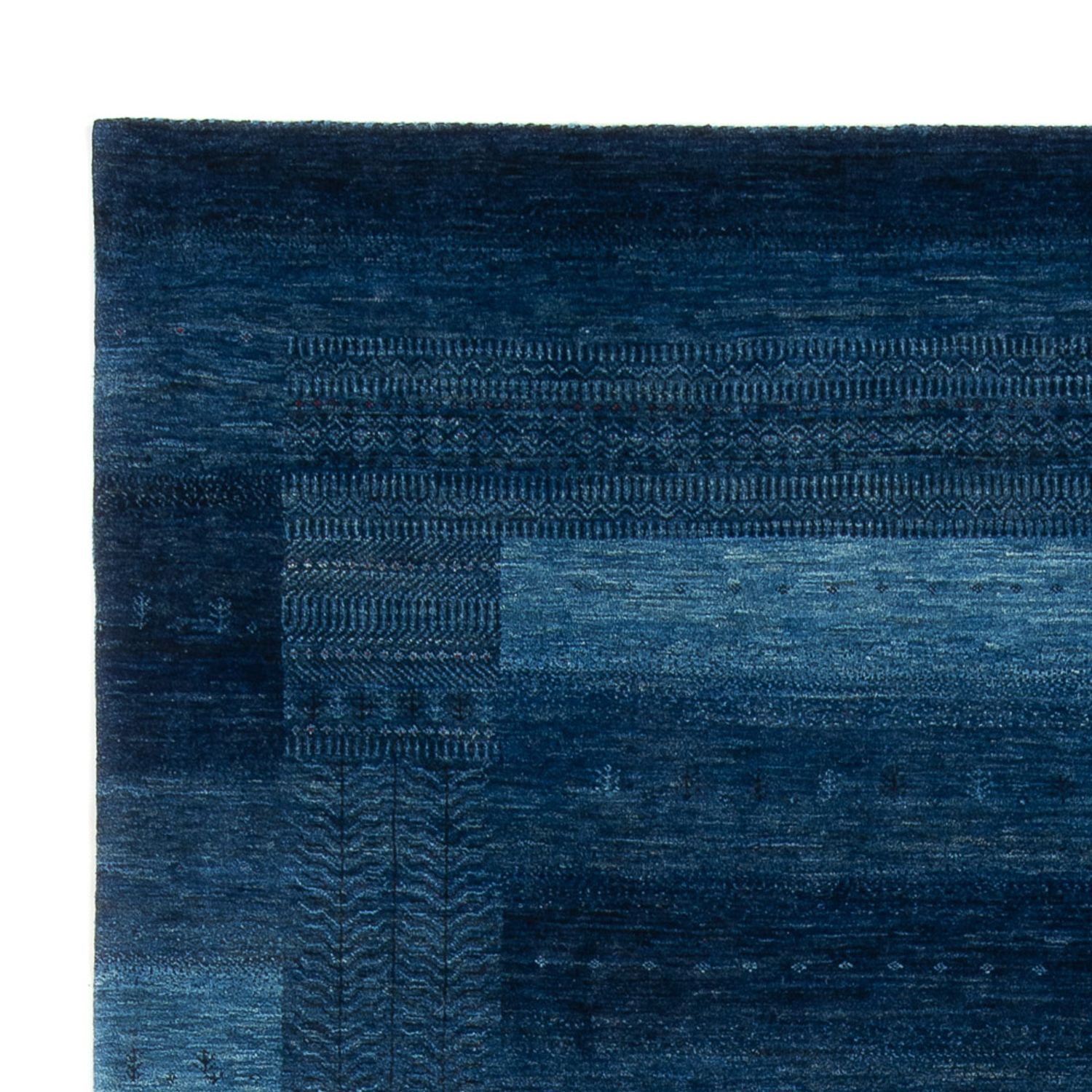 Gabbeh Teppich - Loribaft Perser - 322 x 226 cm - dunkelblau