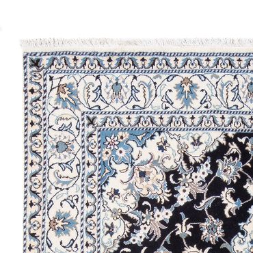 Tapis persan - Nain - 234 x 166 cm - bleu foncé