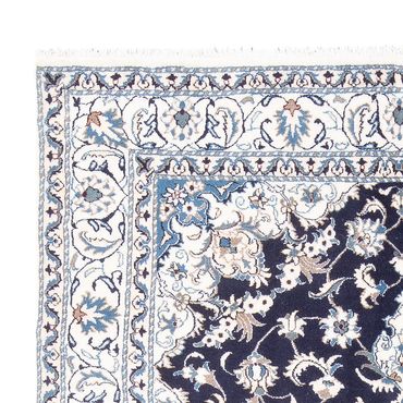 Tapis persan - Nain - 235 x 167 cm - bleu foncé