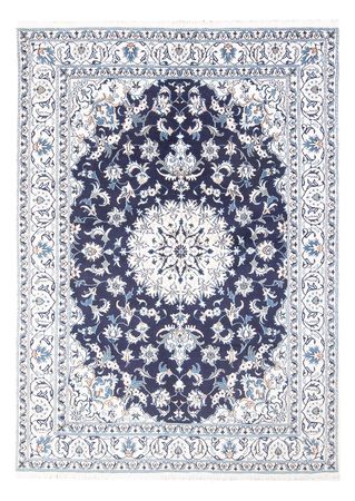 Tapete Persa - Nain - 234 x 168 cm - azul escuro