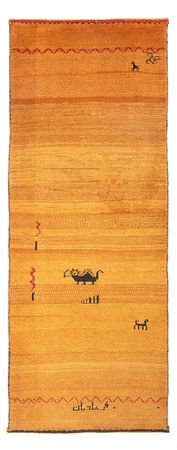 Tapis de couloir Tapis Gabbeh - Persan - 236 x 85 cm - orange