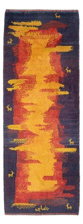 Tapis de couloir Tapis Gabbeh - Persan - 212 x 80 cm - multicolore