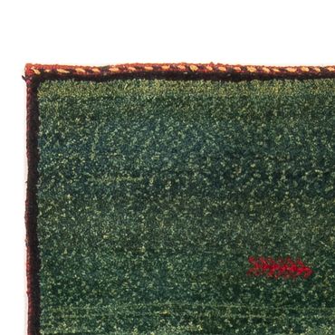 Corredor Tapete Gabbeh - Persa - 270 x 75 cm - verde escuro